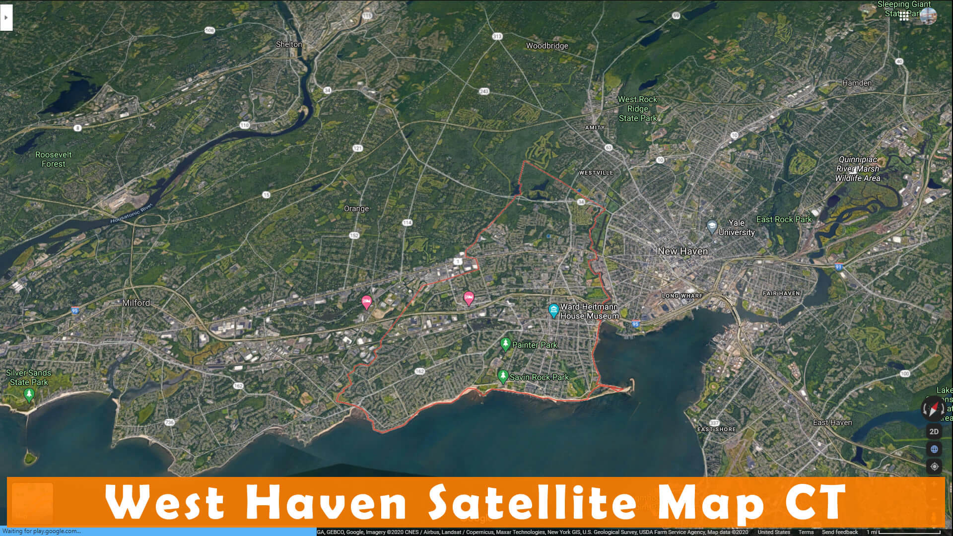 West Haven Zone Carte CT